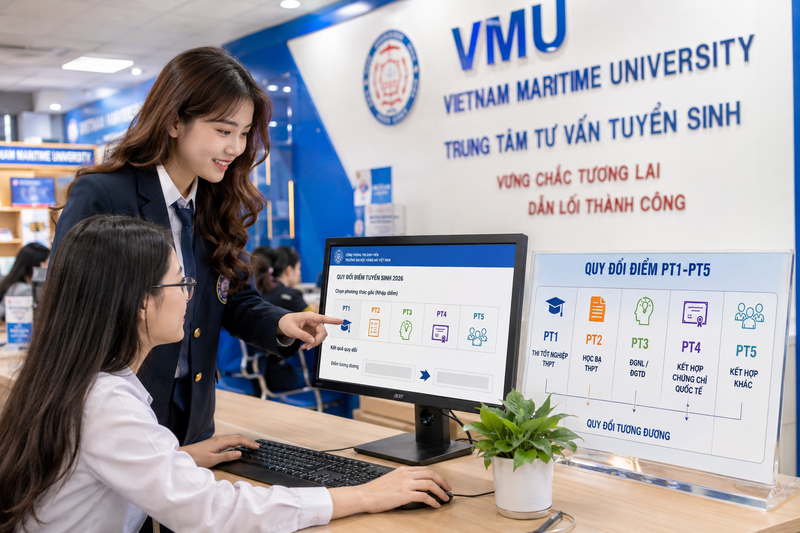 Cách quy đổi điểm chuẩn giữa các phương thức xét tuyển 2026