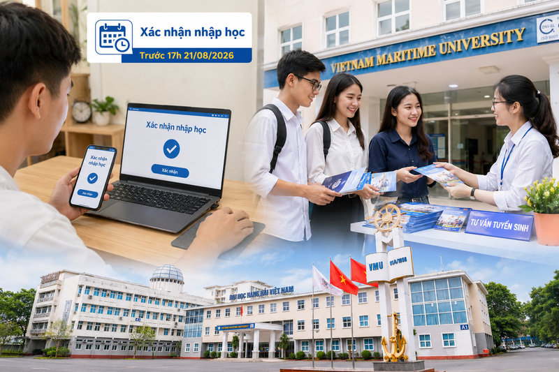 Thí sinh trúng tuyển Đại học Hàng hải 2026 cần làm gì