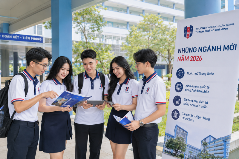 Những ngành mới của Đại học Ngân hàng TPHCM năm 2026