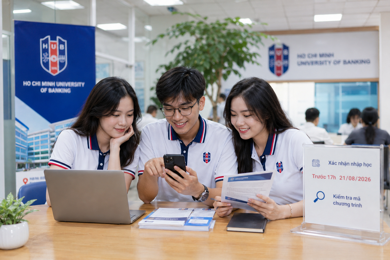 Thí sinh trúng tuyển Đại học Ngân hàng TPHCM 2026 cần làm gì