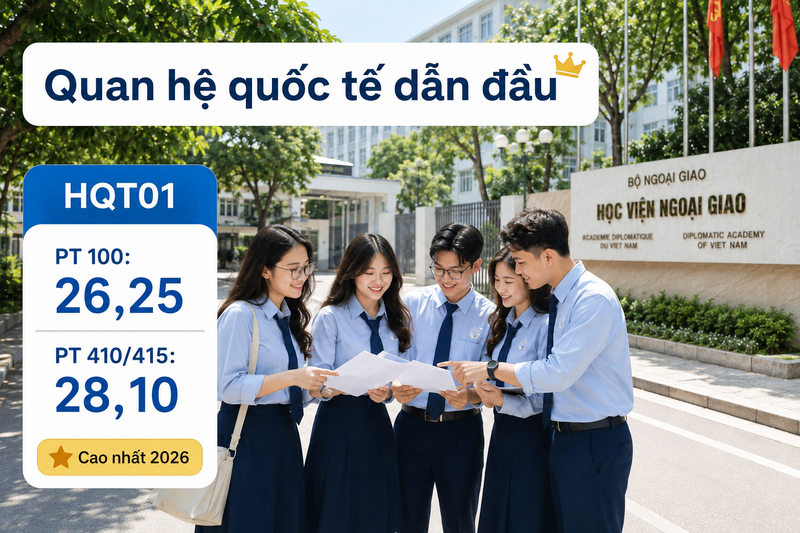 Điểm chuẩn Học viện Ngoại giao 2026 chính thức - 2