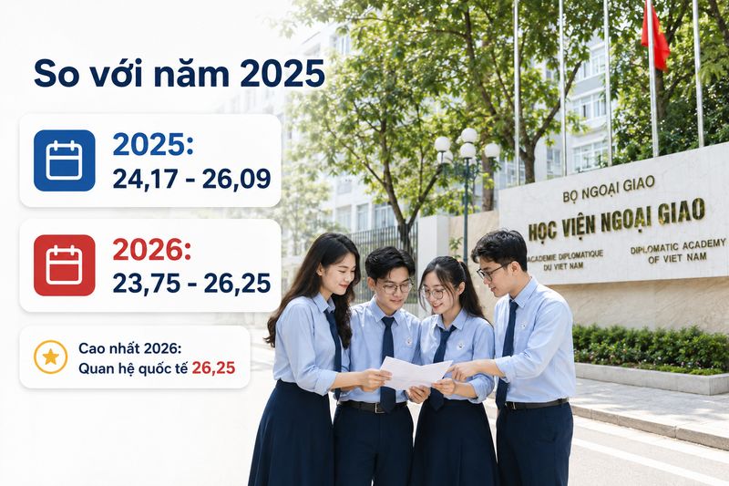 Điểm chuẩn Học viện Ngoại giao 2026 chính thức - 7
