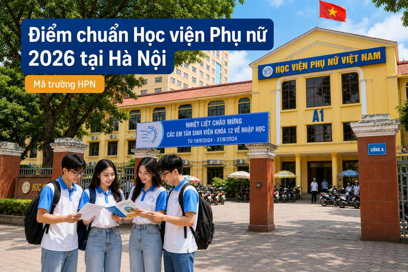 Điểm chuẩn Học viện Phụ nữ 2026 tại Hà Nội