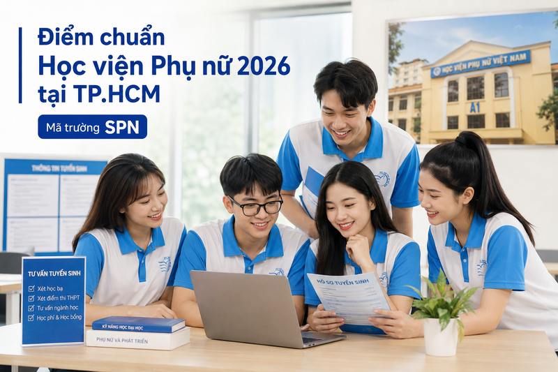 Điểm chuẩn Học viện Phụ nữ 2026 tại TP.HCM