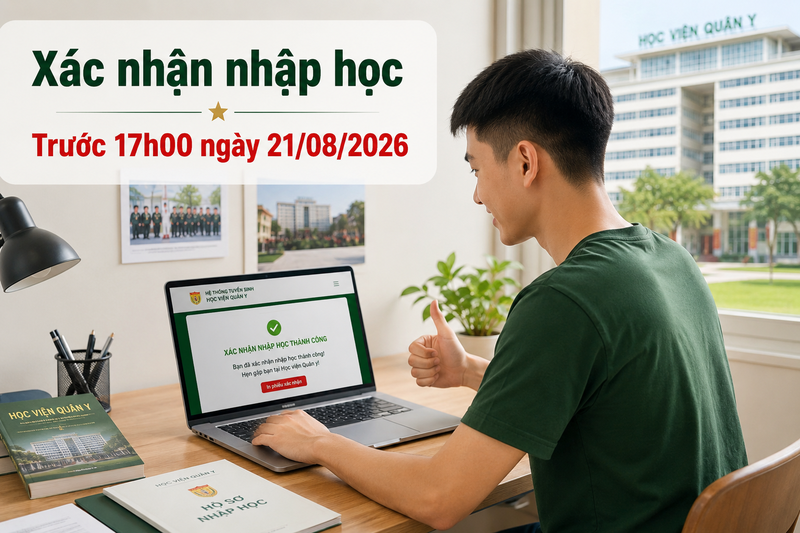 Thí sinh trúng tuyển Học viện Quân Y 2026 cần làm gì