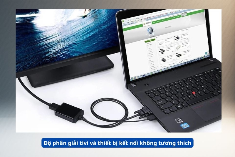 Độ ph&acirc;n giải tivi v&agrave; thiết bị kết nối kh&ocirc;ng tương th&iacute;ch