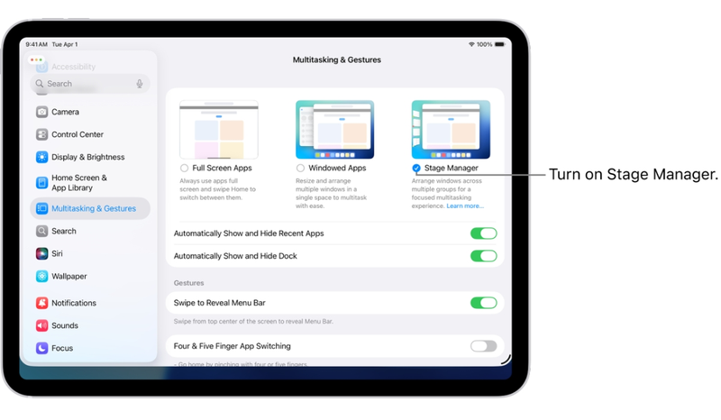 Đổi hình nền cho màn hình Sidecar trên iPad 1.png