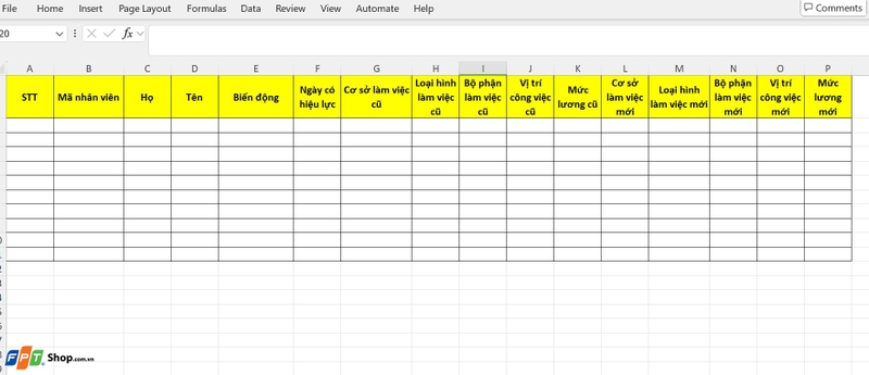 Download file Excel quản lý nhân sự ảnh 6