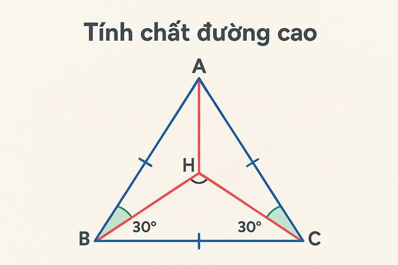 Tính chất đặc biệt của đường cao