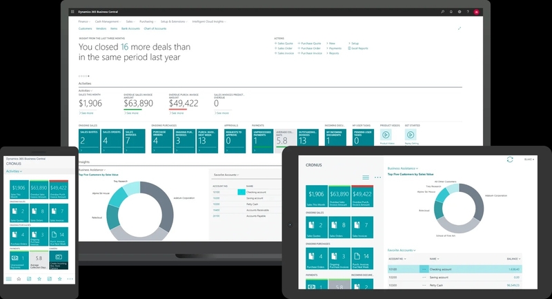 ứng dụng Dynamics 365 Business Central 7