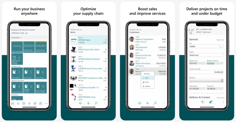 ứng dụng Dynamics 365 Business Central 6