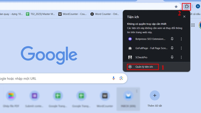 ERR_FAILED tiện ích 1