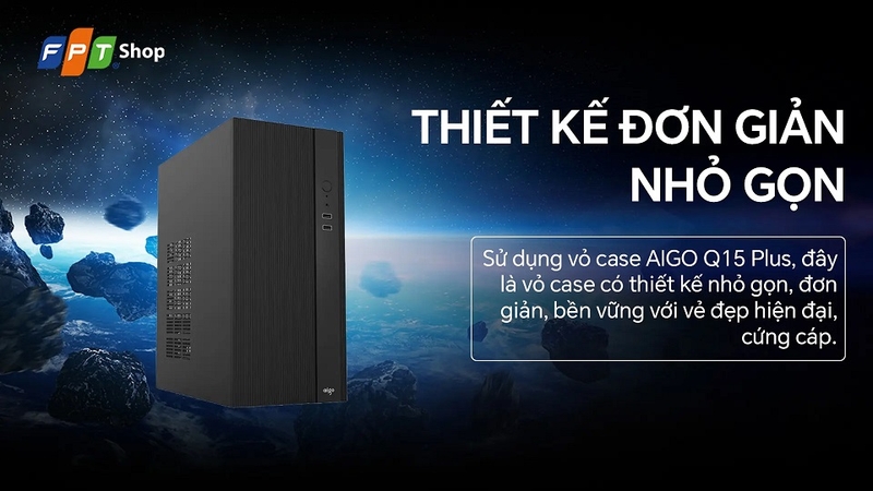 Thiết kế gọn gàng, phù hợp nhiều không gian làm việc