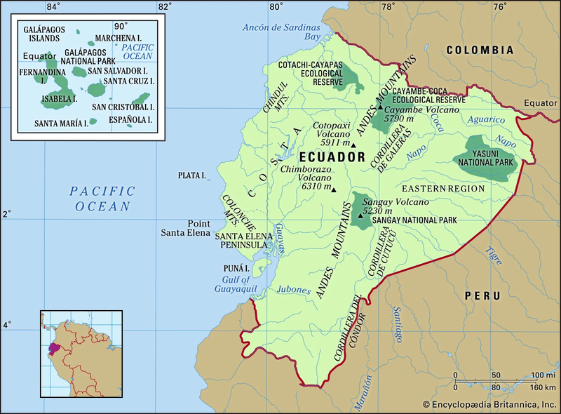 Vị trí địa lý của Ecuador