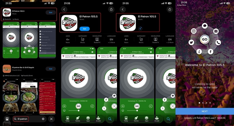 Cách tải El Patron 105.5 cho iOS