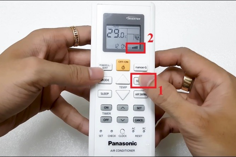 n&uacute;t FAN m&aacute;y lạnh Panasonic