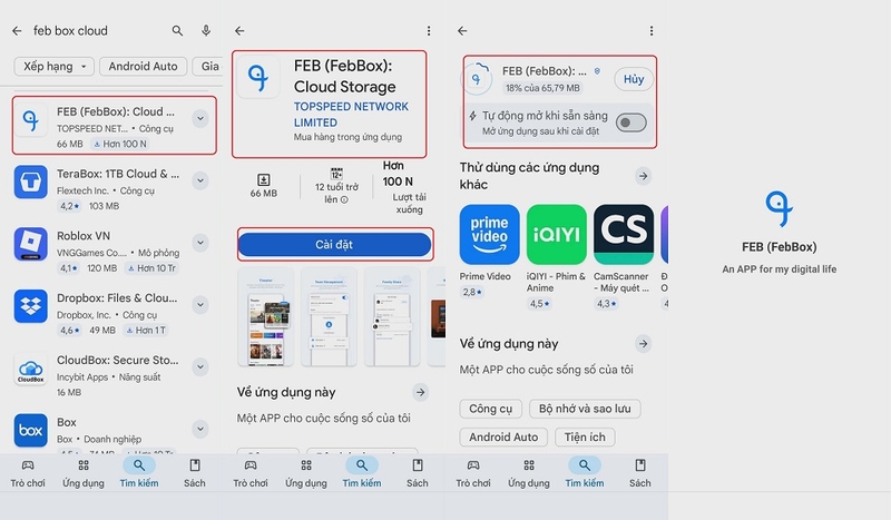Cách tải về FEB (FebBox): Cloud Storage cho thiết bị Android của bạn