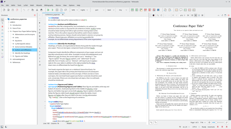 Sử dụng TeXstudio