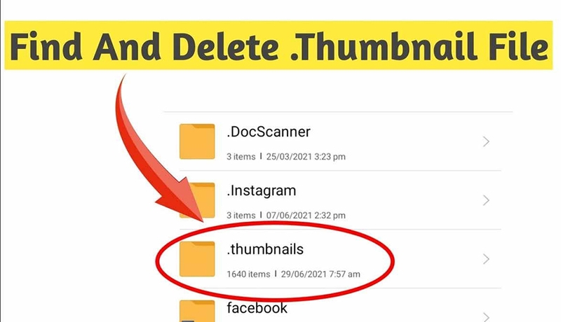 Cách quản lý và xóa file .thumbnails hiệu quả