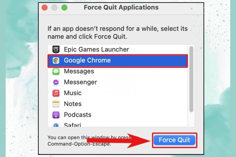 Force Quit trên Mac