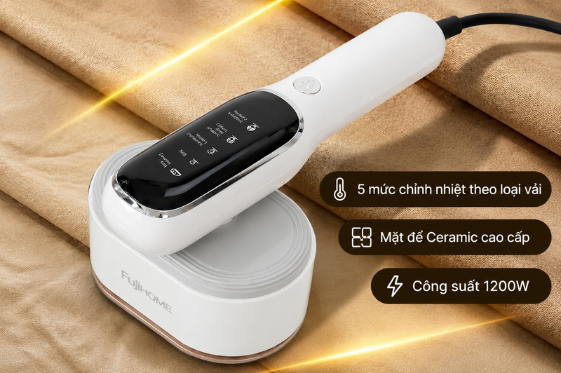 Bàn ủi hơi nước cầm tay Fujihome SI718AW - hình 11