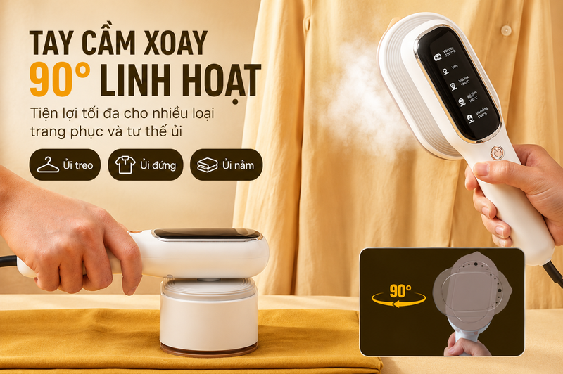 Bàn ủi hơi nước cầm tay Fujihome SI718AW - hình 4