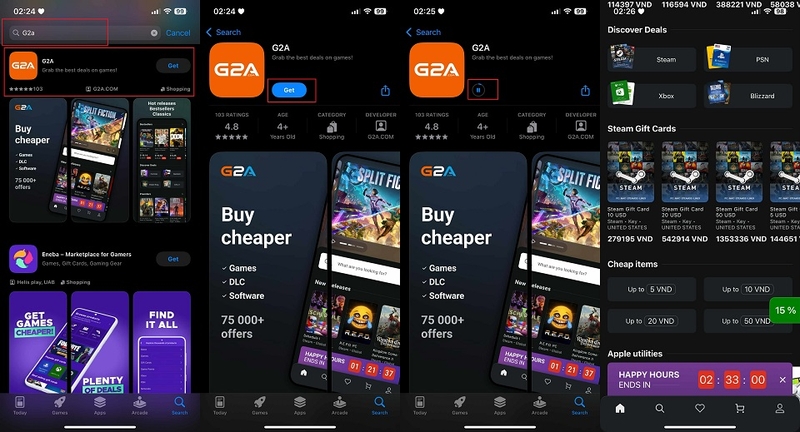 Tải G2A cho iOS (iPhone, iPad)