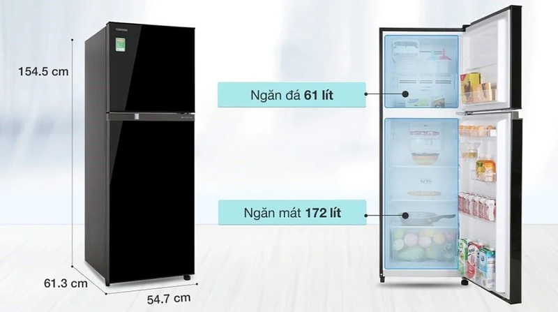 Tủ lạnh Toshiba Inverter 180 lít GR-B22VU UKG