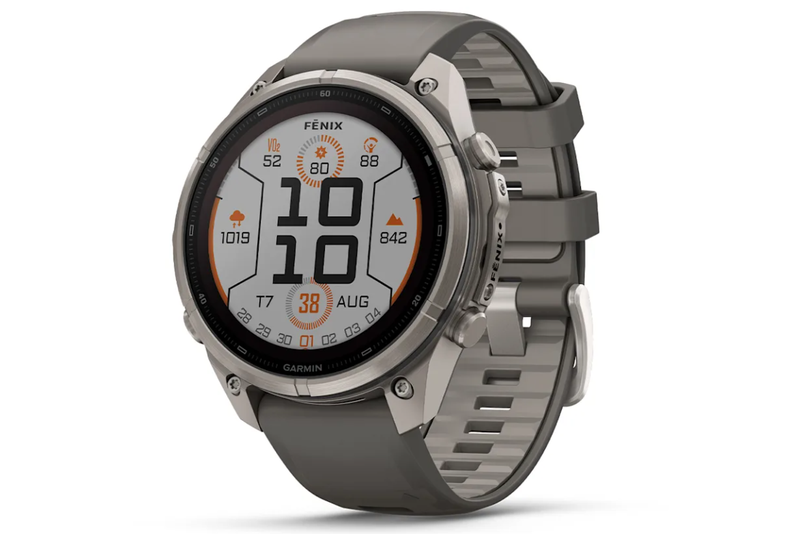 Garmin Fenix 9 Pro Titanium 47mm Solar Dây Silicone Xám Sỏi ảnh 10