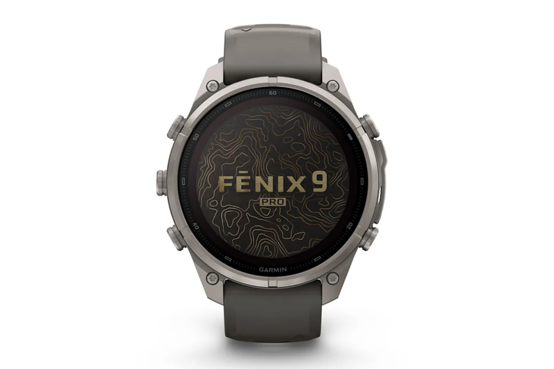 Garmin Fenix 9 Pro Titanium 47mm Solar Dây Silicone Xám Sỏi ảnh 2