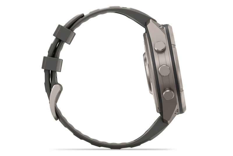 Garmin Fenix 9 Pro Titanium 47mm Solar Dây Silicone Xám Sỏi ảnh 3