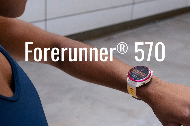 Với kích thước nhỏ gọn, Forerunner 570 42mm cung cấp thời lượng pin 10 ngày