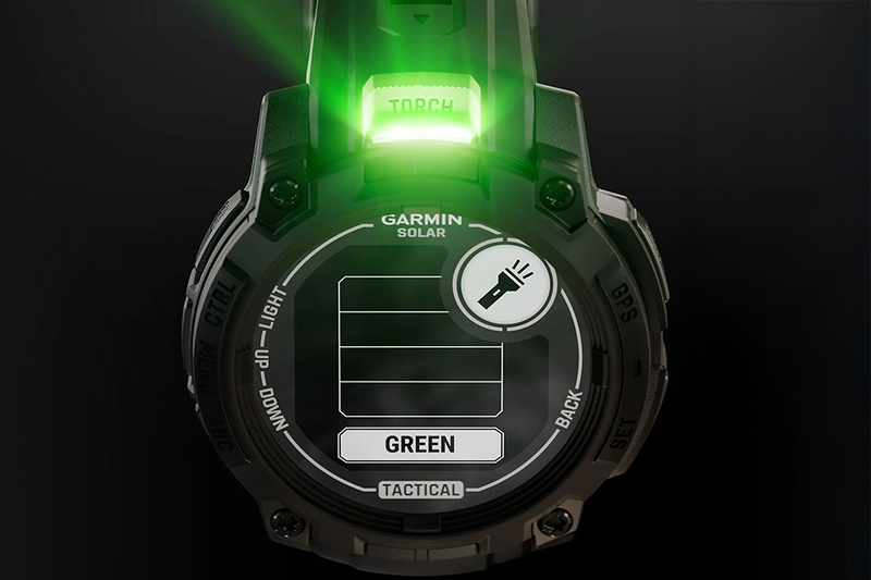 Đèn LED chiến thuật với ánh sáng xanh lá cây đặc biệt