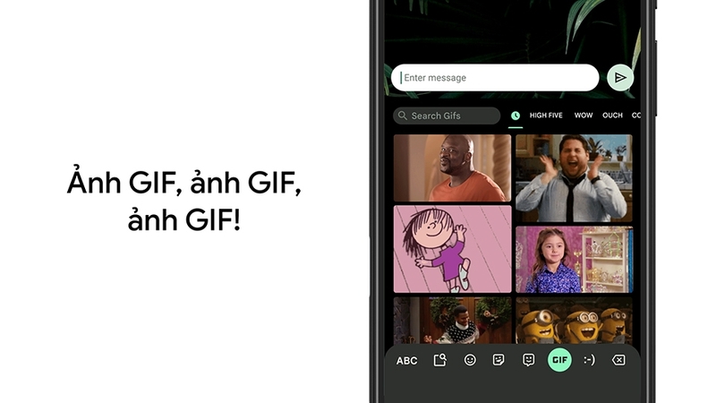 Bộ sưu tập Emoji và GIF phong phú