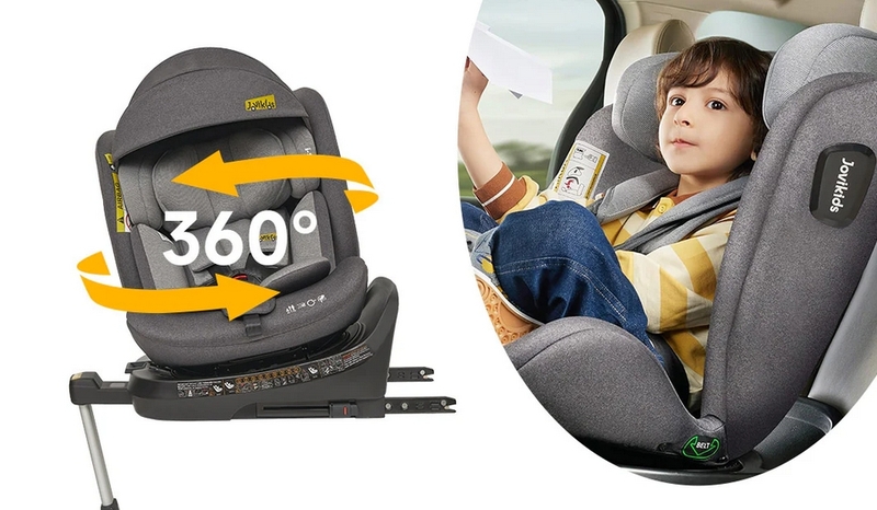 Ghế ô tô trẻ em Jovikids Ranger 40-150cm xoay 360 độ