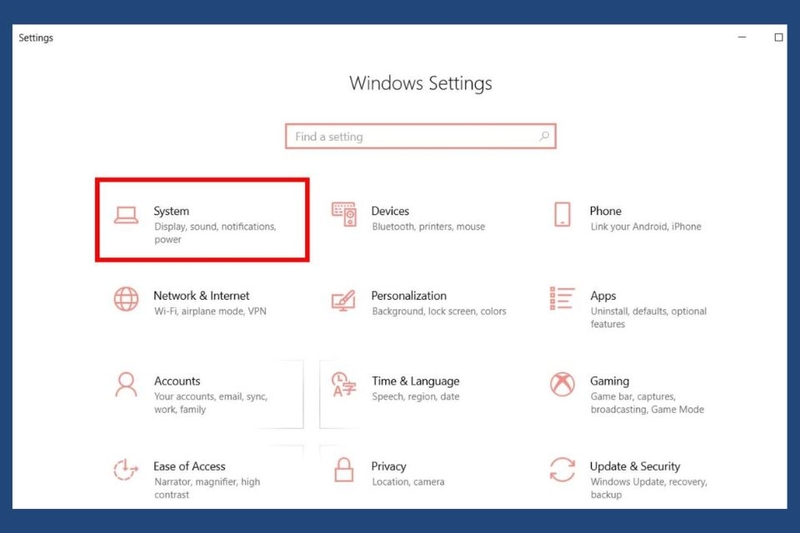 Giảm độ sáng màn hình máy tính bàn bằng Settings trên Windows bước 1