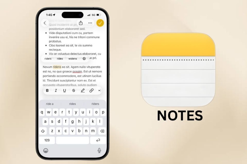 Giới thiệu tính năng chia sẻ các ghi chú trên iPhone