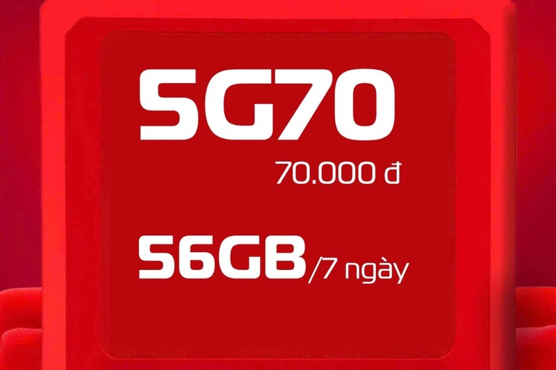 Gói 5G70 Viettel
