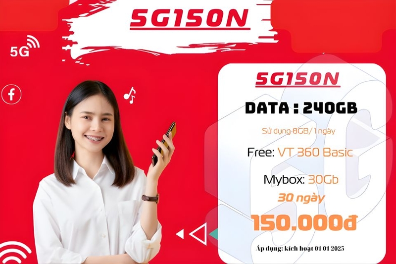 Gói cước 5G150N