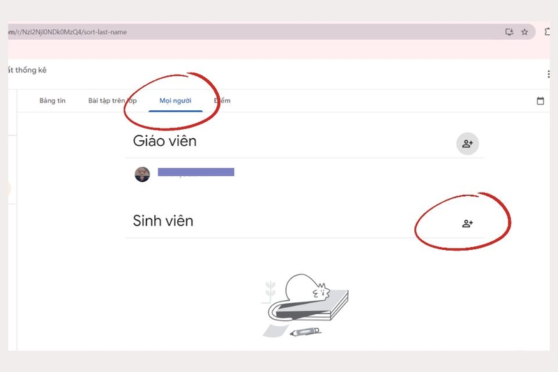 Bạn có thể mời học sinh trực tiếp tham gia