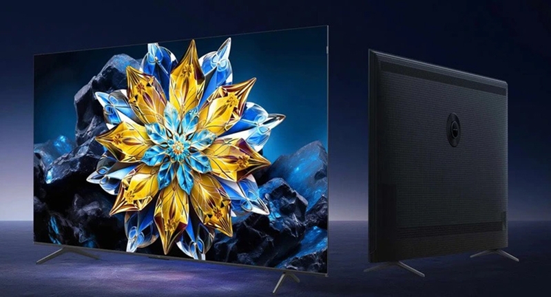 Toàn bộ khung viền của TCL 55C69B được làm từ chất liệu hợp kim cao cấp