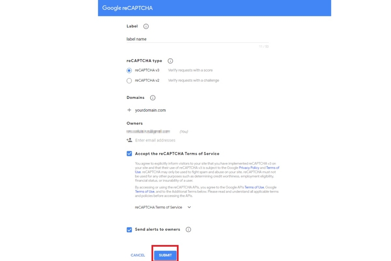 Google reCAPTCHA 7