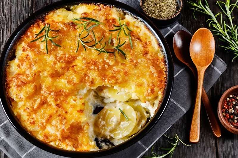 món khoai tây gratin béo ngậy