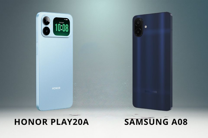HONOR Play20A có màn hình phụ, Samsung A08 chú trọng tính thực dụng
