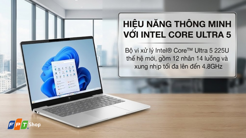 HP OmniBook 7 14-fr0033TU - Trải nghiệm tính năng AI thông minh với Intel Core Ultra 5