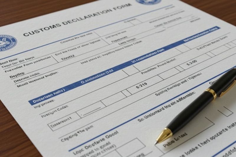Customs declaration là danh từ chỉ tờ khai hải quan