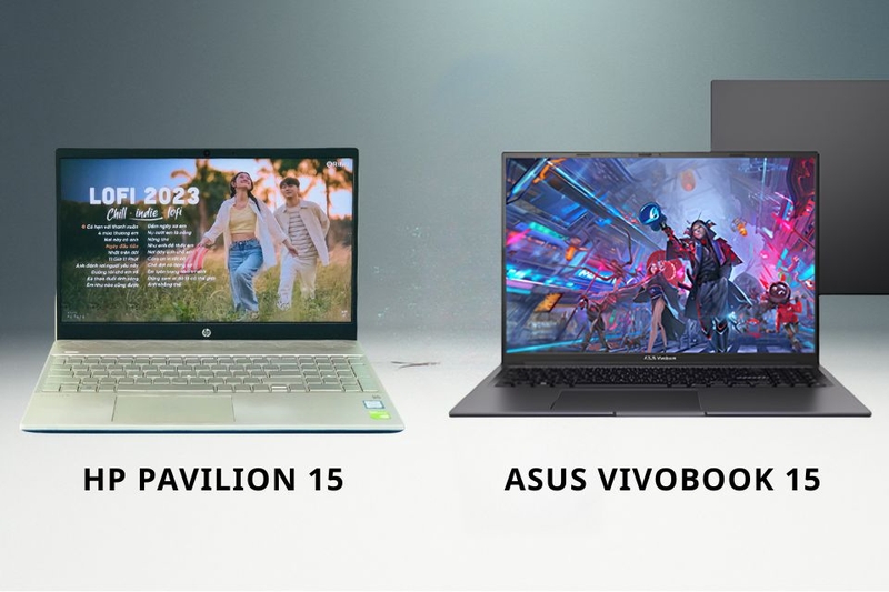 Hiệu năng HP Pavilion 15 và Asus Vivobook 15