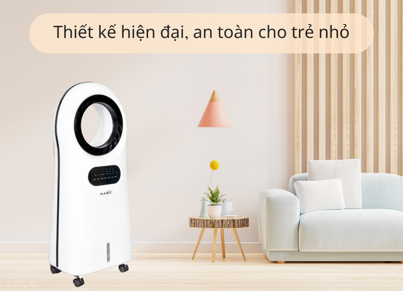 Thiết kế hiện đại trên quạt điều hòa Magic Eco