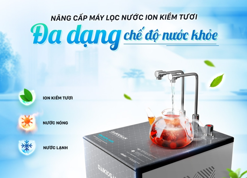 Máy lọc nước DAIKIOSAN đa dạng chế độ nước