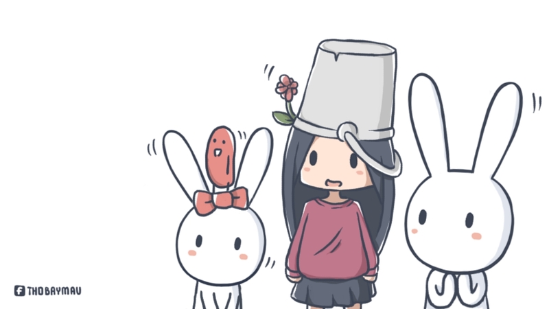 Hình nền Thỏ 7 Màu (16)